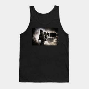 Fireman in action Tank Top